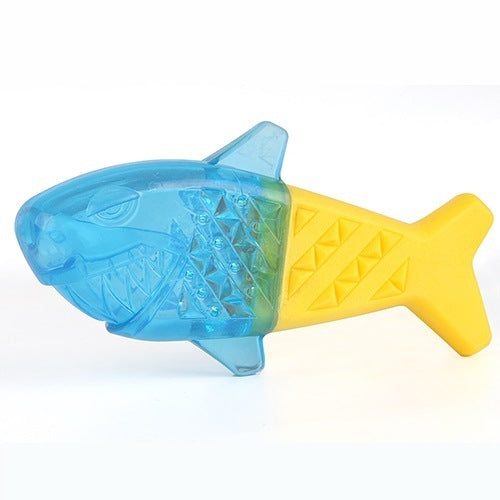 2pcs Frozen Bone Toys Pet Dog Teeth Grinding TPR Toys, Specification: Small Fish