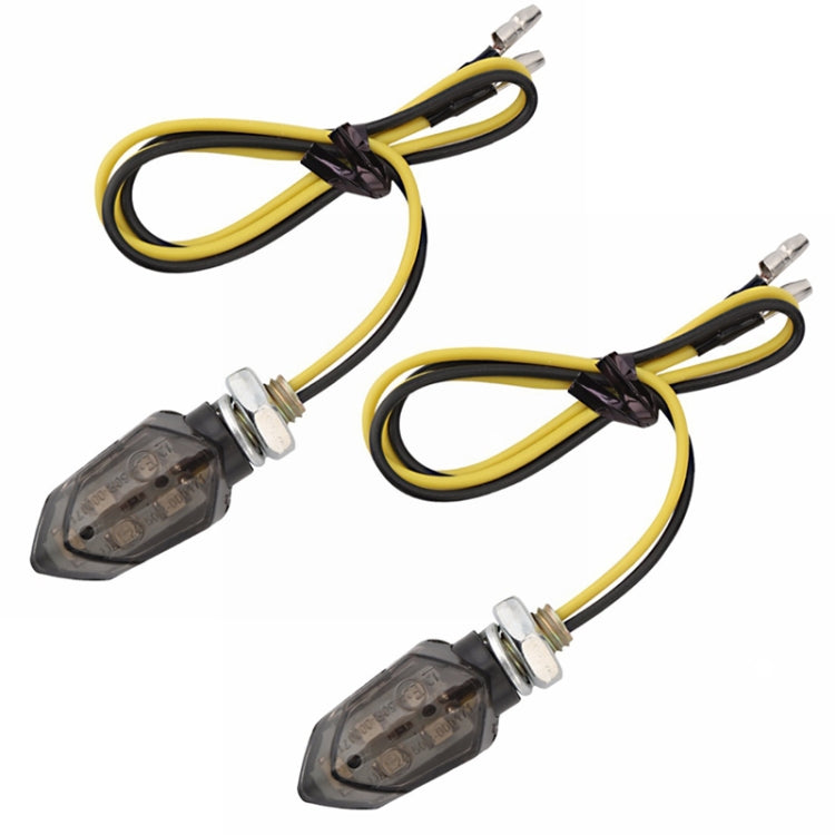 For Kawasaki MK-232 2pcs Motorcycle 5LED Turning Light(Black Shell)