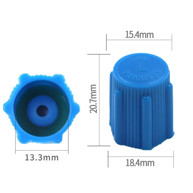 20pcs Automobile Air Conditioning Valve Plastic Dust Cap