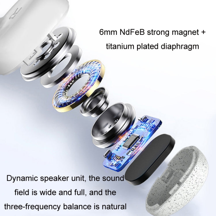 T2S HIFI Sound Quality Wireless Mini Sports Bluetooth Headphones(White)