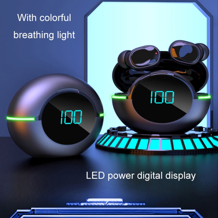 Y80 TWS5.1 Sports Gaming In-Ear Wireless Bluetooth Headset with Breathing Light + Digital Display