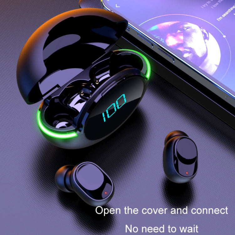 Y80 TWS5.1 Sports Gaming In-Ear Wireless Bluetooth Headset with Breathing Light + Digital Display