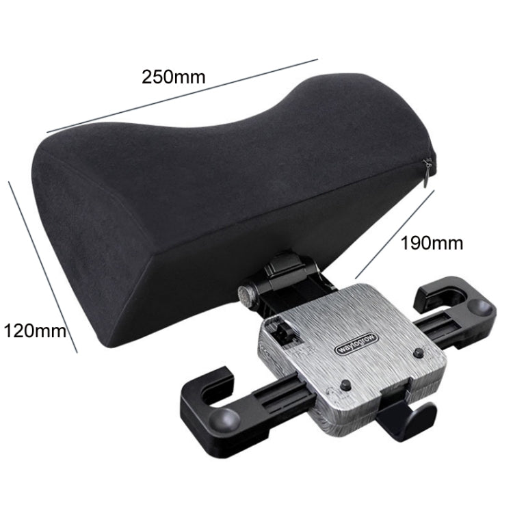 A09 5D Car Universal Adjustment U-shaped Memory Foam Headrest, Color: With Phone Holder