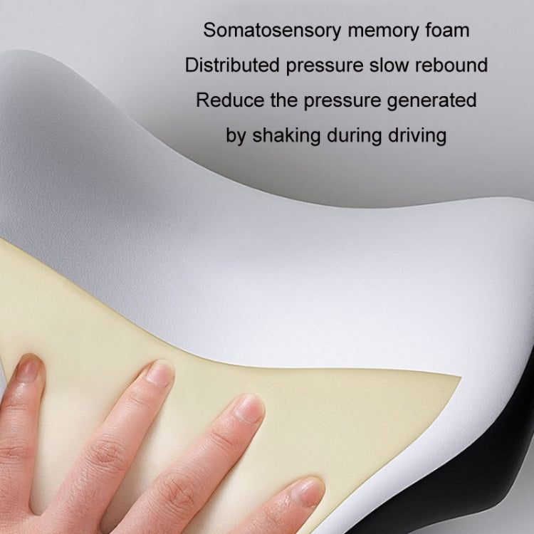 A09 5D Car Universal Adjustment U-shaped Memory Foam Headrest, Color: With Phone Holder