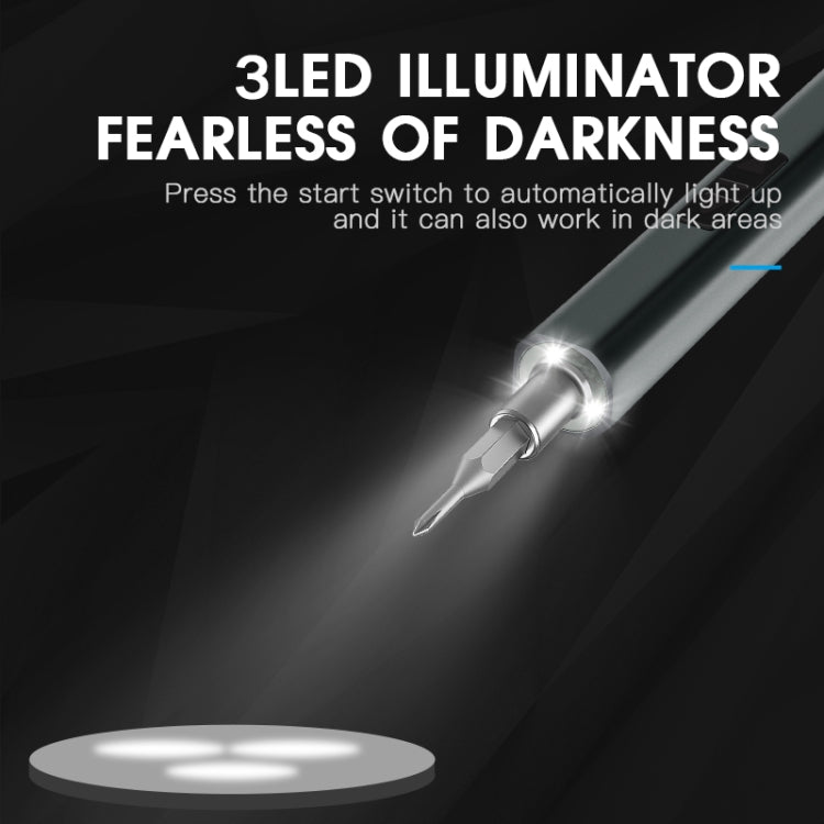 11 In 1 Rechargeable Mini Electric Screwdriver Set With 3LED Lighting