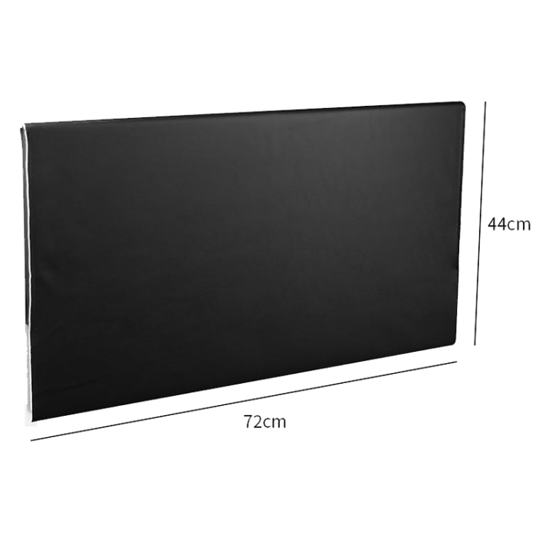 For 32-inch Apple Pro Display XDR PU Dustproof Cover Computer LCD Monitor Cover(Black)