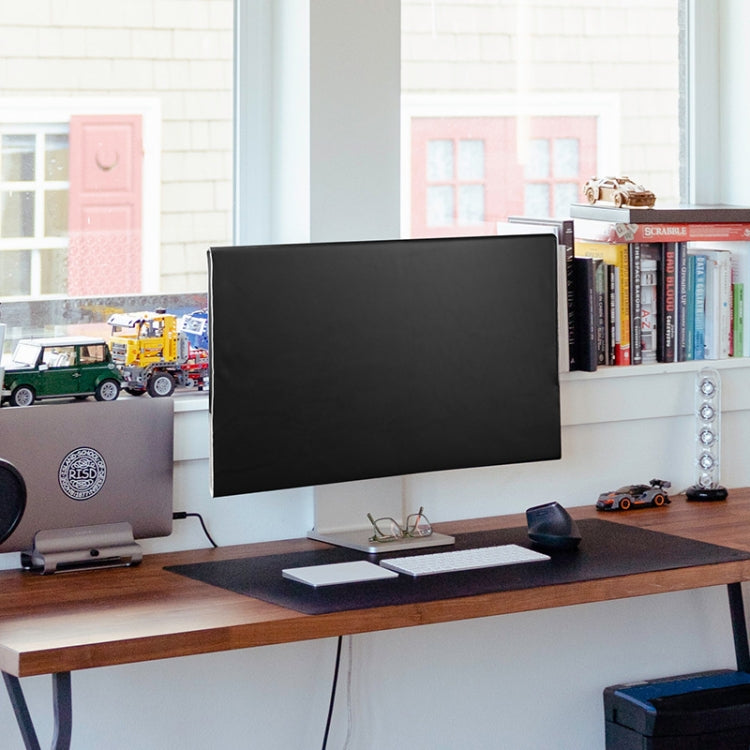 For 32-inch Apple Pro Display XDR PU Dustproof Cover Computer LCD Monitor Cover(Black)