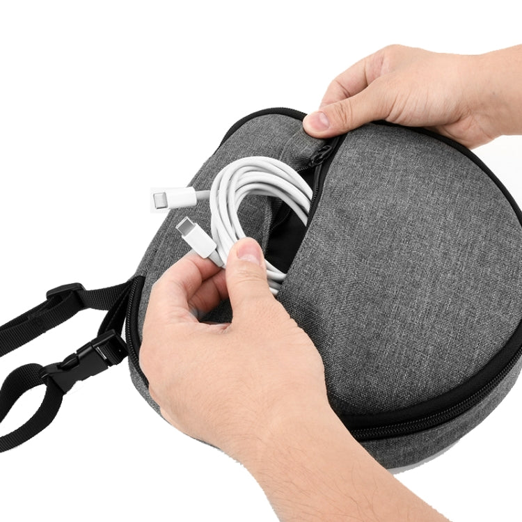 For AirPods Max Handheld Storage Bag Protective Case(Grey)