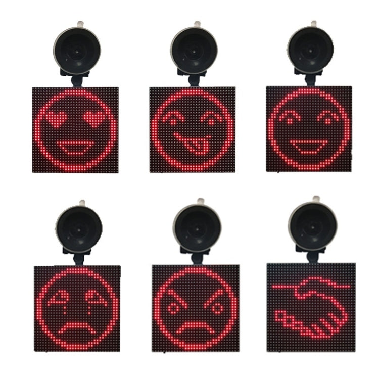 P4-32x32 RGB Full Color Emoji Picture LED Car Display Wireless Transmission Wifi Custom