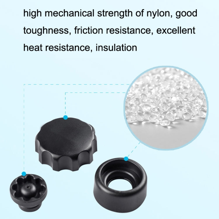 M6 Copper Nut Ant-theft Knob Motorcycle Mobile Phone Navigation Bracket Ant-theft Accessories(Black)