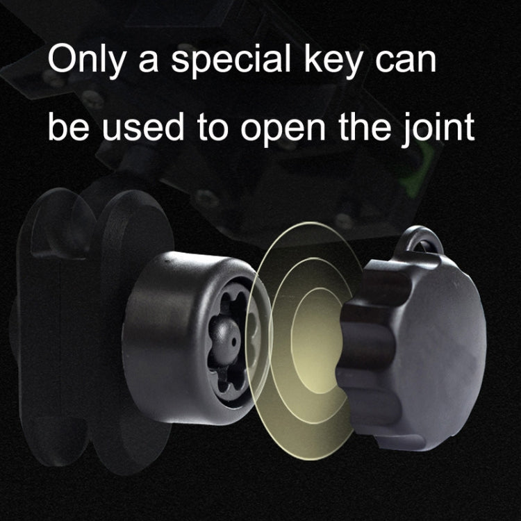 M6 Copper Nut Ant-theft Knob Motorcycle Mobile Phone Navigation Bracket Ant-theft Accessories(Black)