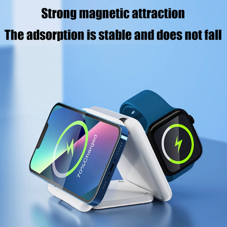 Folding 3 In 1 Wireless Charger For iPhone, Galaxy, Huawei, Xiaomi, LG, HTC and Other QI Standard Smart Phones