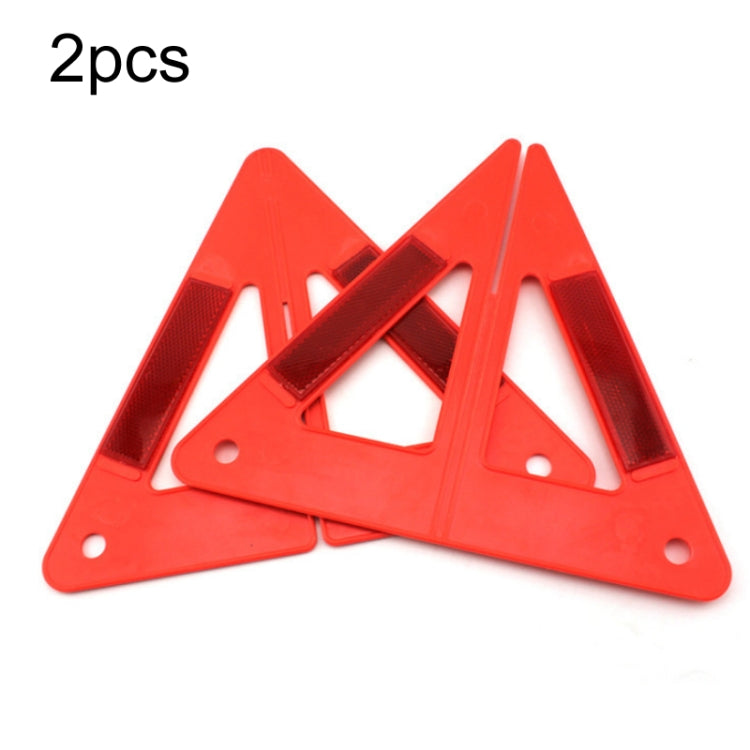 2pcs Car Breakdown Parking Triangle Reflective Warning Sign