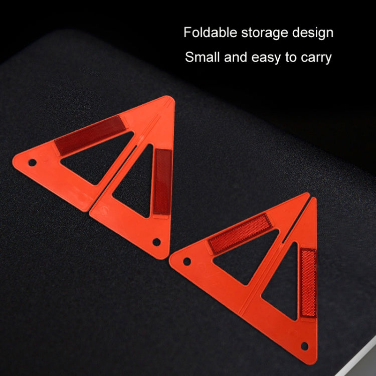 2pcs Car Breakdown Parking Triangle Reflective Warning Sign