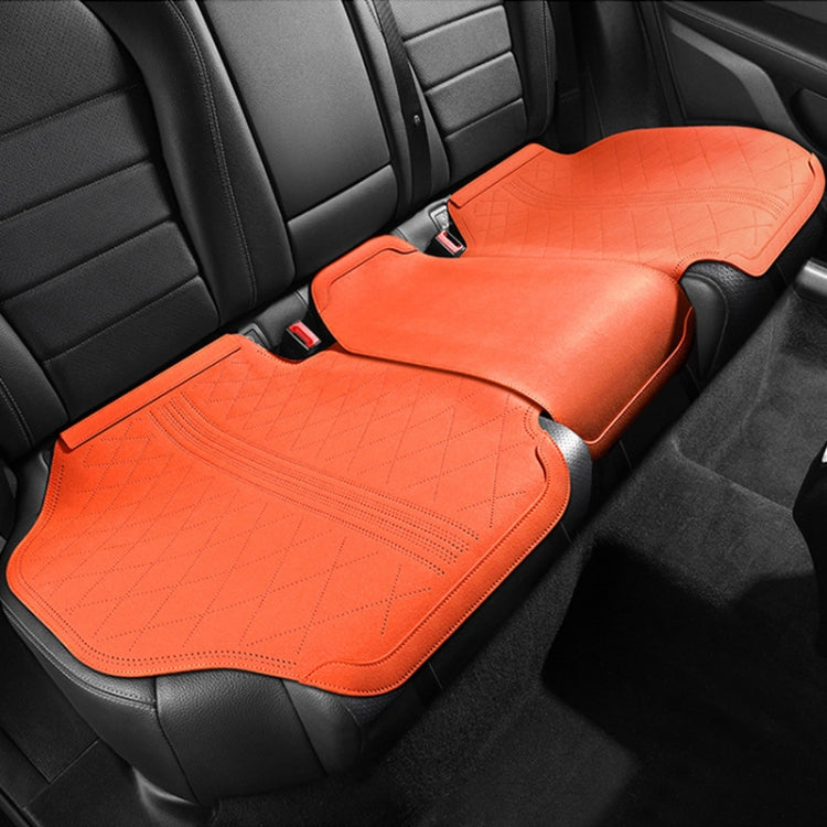 Flip-fur Car Cushion Breathable Ventilation Cushion for Four Seasons, Style: Long Rear Cushion