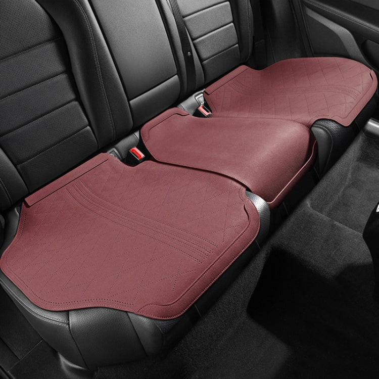 Flip-fur Car Cushion Breathable Ventilation Cushion for Four Seasons, Style: Long Rear Cushion
