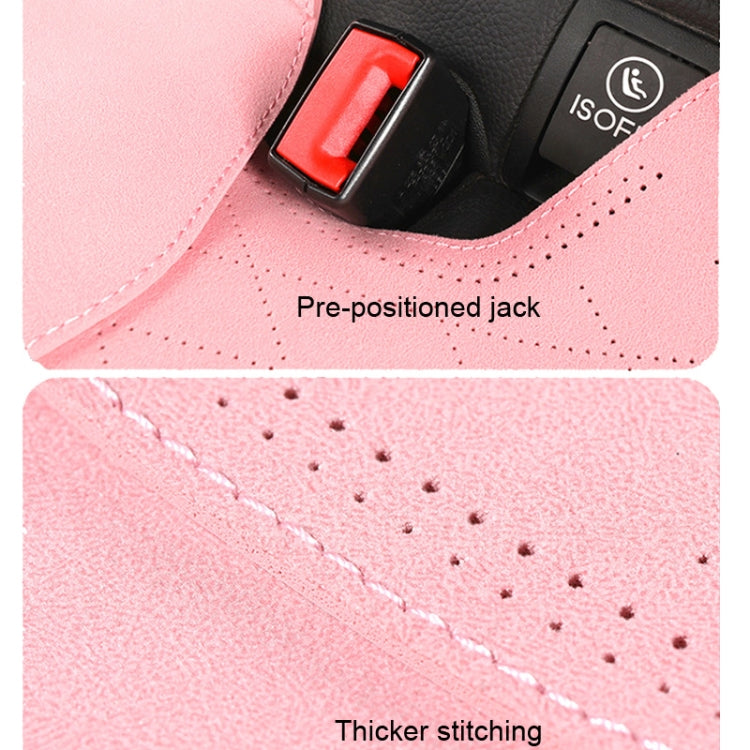 Flip-fur Car Cushion Breathable Ventilation Cushion for Four Seasons, Style: Long Rear Cushion