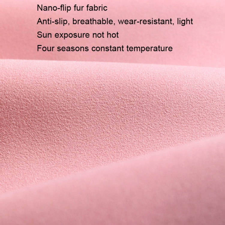 Flip-fur Car Cushion Breathable Ventilation Cushion for Four Seasons, Style: Long Rear Cushion