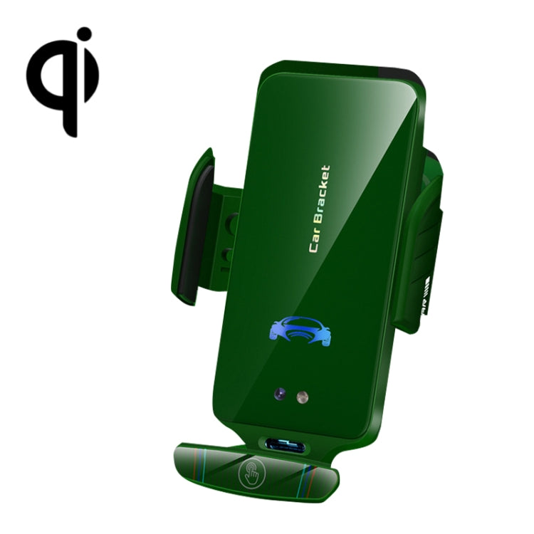 V6 Car Magnetic Suction Phone Bracket 15W Dual Mode Wireless Fast Charging Automatic Induction Car Navigation Bracket