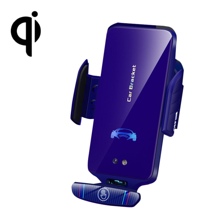 V6 Car Magnetic Suction Phone Bracket 15W Dual Mode Wireless Fast Charging Automatic Induction Car Navigation Bracket