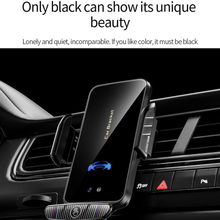 V6 Car Magnetic Suction Phone Bracket 15W Dual Mode Wireless Fast Charging Automatic Induction Car Navigation Bracket