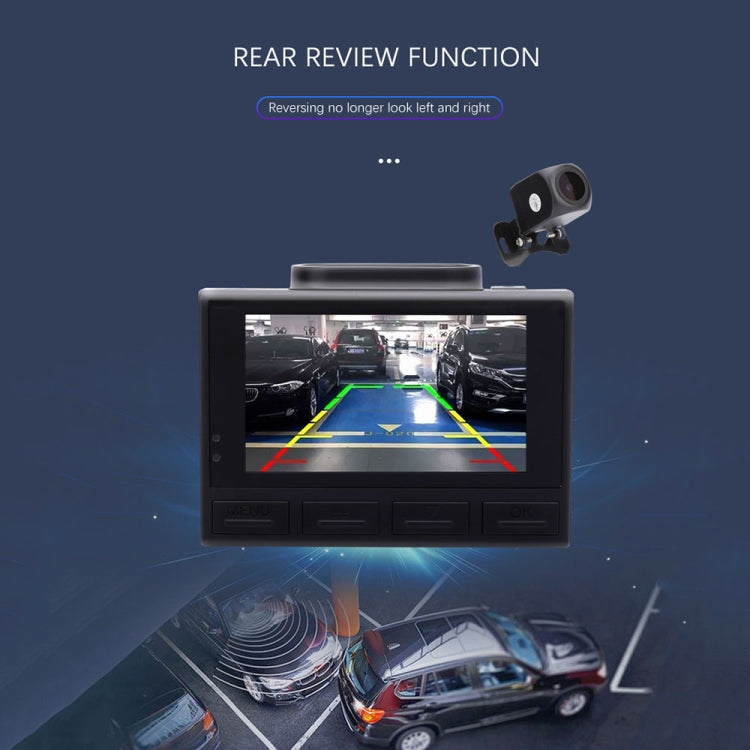 M200 44K HD Dual Recording Car Driving Recorder With WIFI+GPS Function