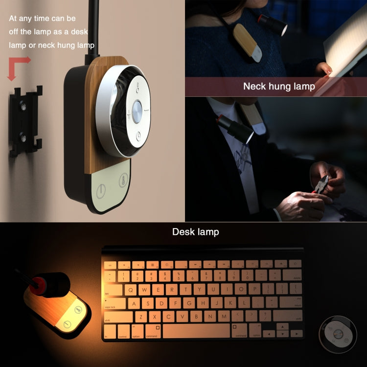 2700-6500K LED Bedside Table Lamp Eye Protection Magnetic Suction Night Light Wall Lamp
