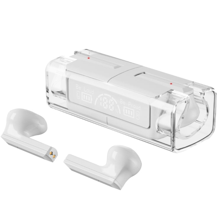 LB83 With Transparent Charging Bin Business Stereo Noise Reduction Bluetooth Earphone