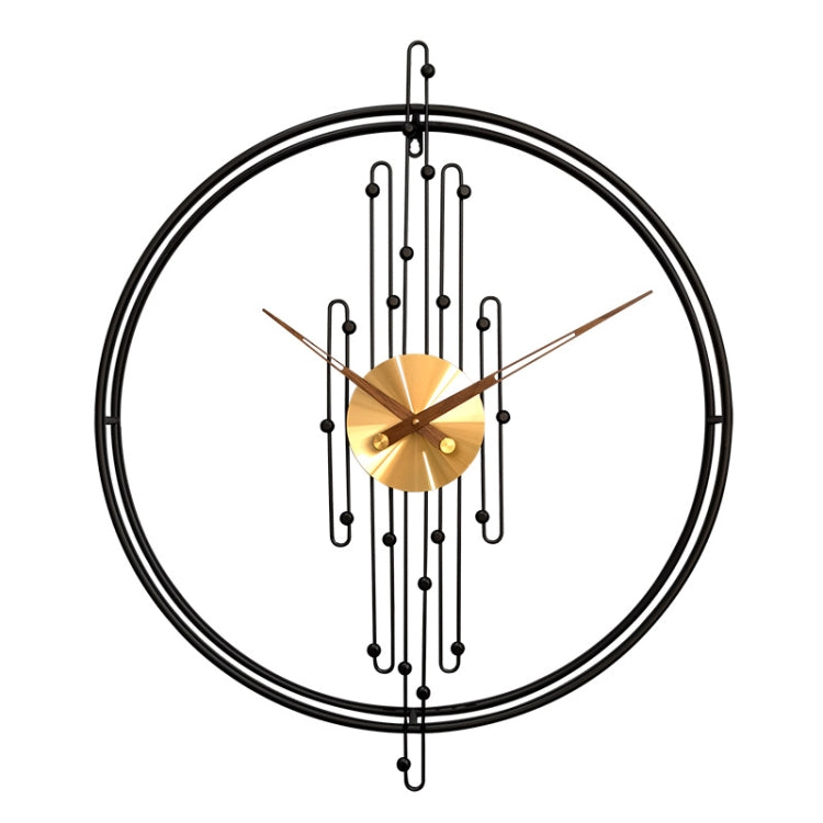 YX0801 Simple Art Living Room Background Wall Decoration Clock Mute Wall Clock, Color: 80cm Black