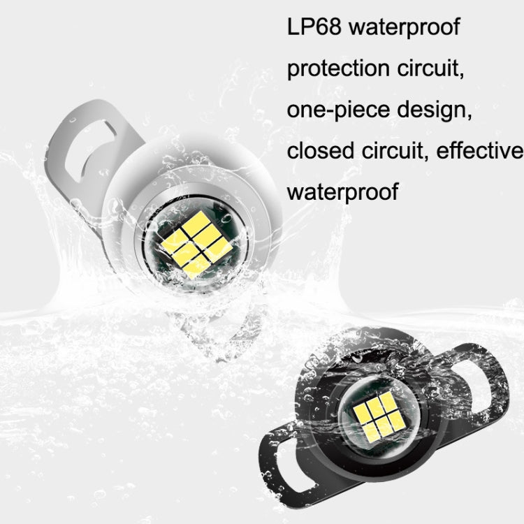 Car LED Ultra -Bright Electric Eye Reversing Light External Bulb Modified Universal Auxiliary Light, Style: Long Bright Black Shell