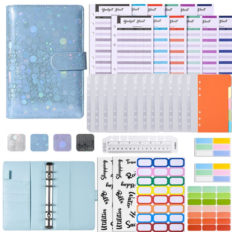 A6 PU Babysbreath Loose-leaf Notebook Cash Budget Book