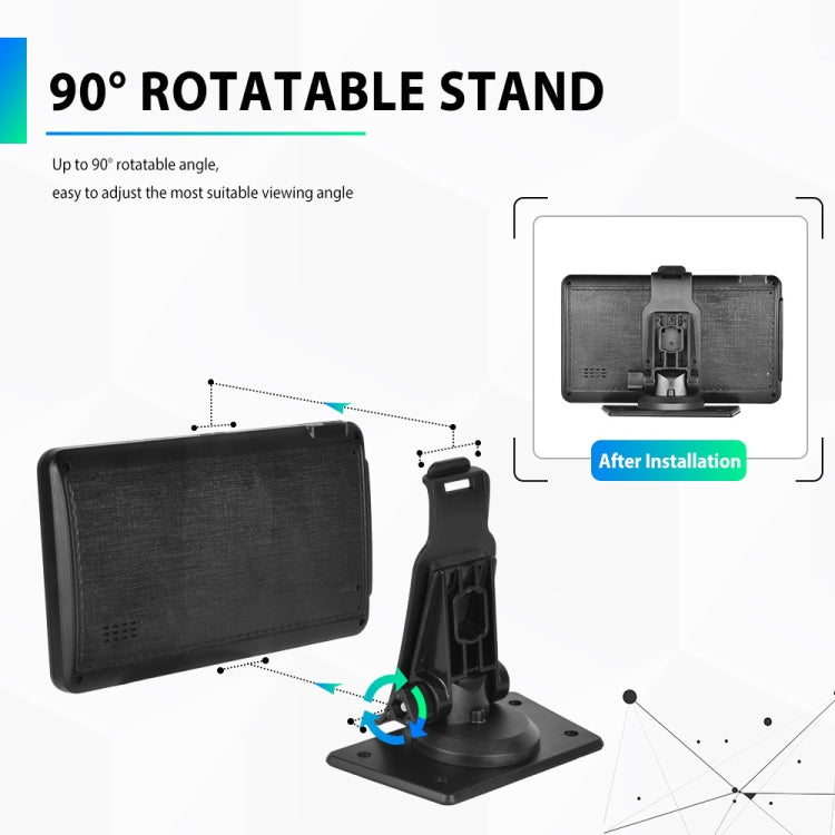 A3135 7 Inches HD Wired Smart Screen With Wireless CarPlay + Android Auto + Android Without Camera