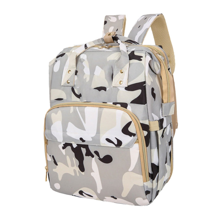 Multifunction Diaper Baby Bag with Changing Station, Foldable Bassinet and USB Charge Port