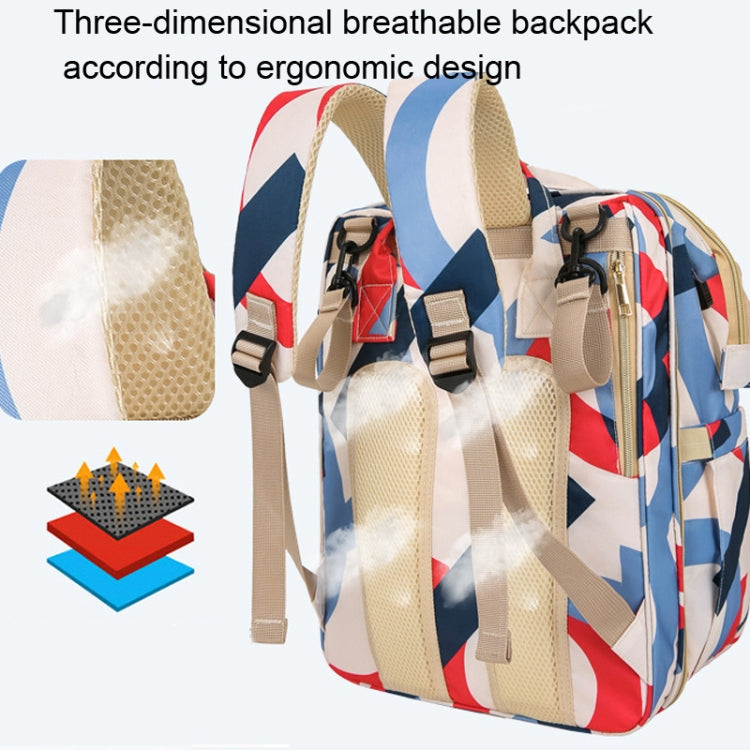 Multifunction Diaper Baby Bag with Changing Station, Foldable Bassinet and USB Charge Port