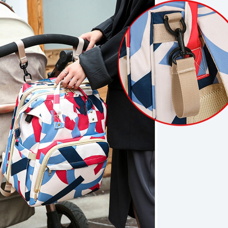 Multifunction Diaper Baby Bag with Changing Station, Foldable Bassinet and USB Charge Port