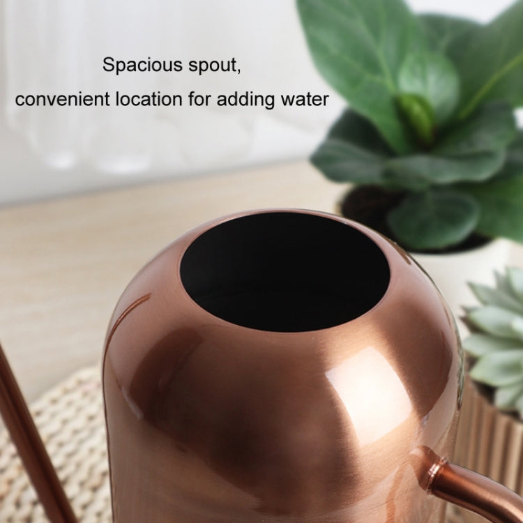 1500ML Household Gardening Stainless Steel Long Spout Heighten Watering Pot, Specification: Steel Color