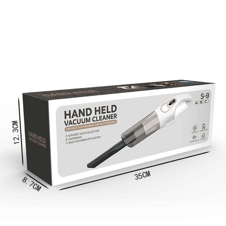 S9A 120W Handheld Wireless Vacuum Cleaner Household Car Vacuum Cleaner,Spec: Black 9500 Pa