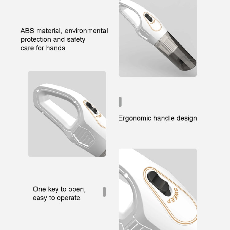 S9A 120W Handheld Wireless Vacuum Cleaner Household Car Vacuum Cleaner,Spec: Black 5000 Pa