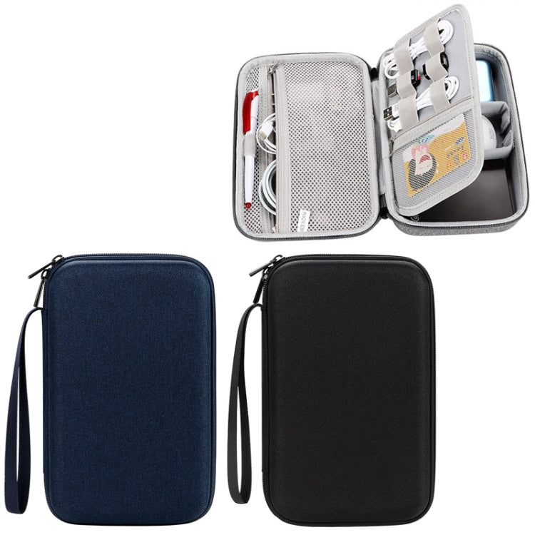 YK05 EVA Hard Shell Anti-Shock Anti-Fall Mobile Hard Disk Double-layer Digital Storage Bag