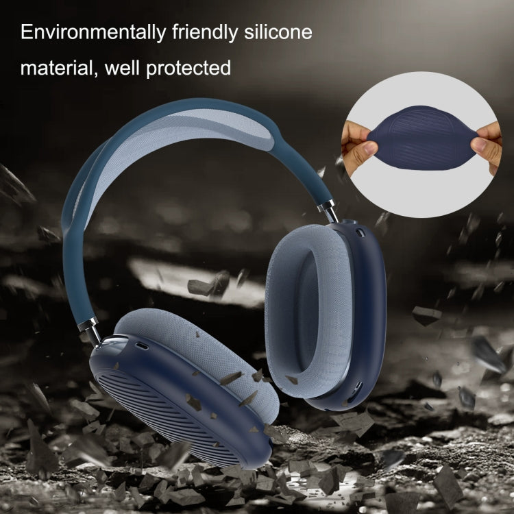 T2 For Apple AirPods Max 1pair Bluetooth Headset Anti-Fall Silicone Protective Case