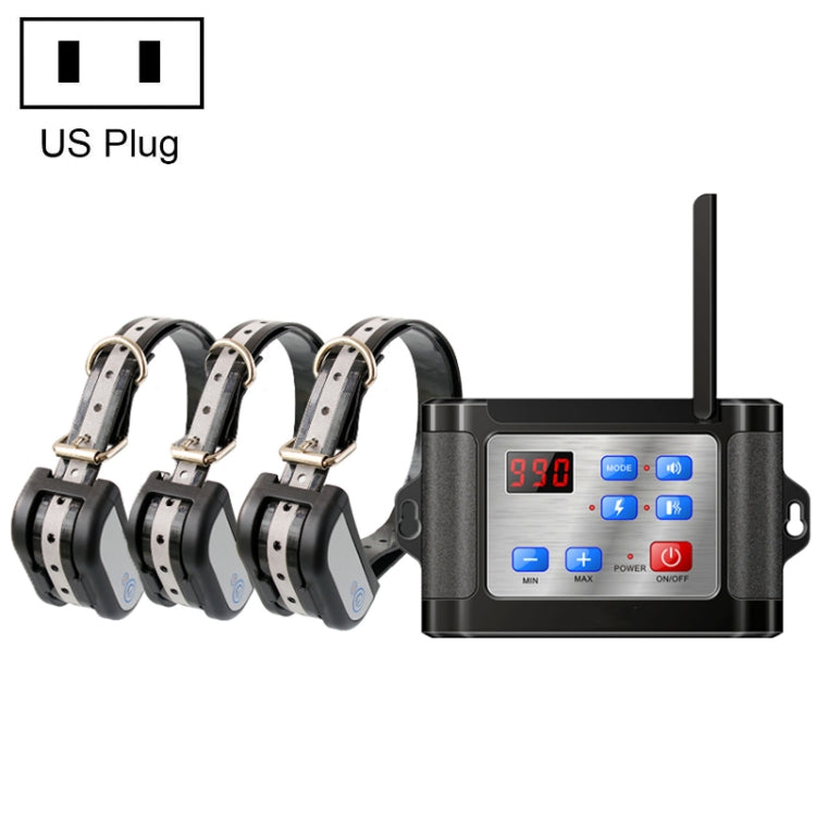 Outdoor Wireless Electronic Pet Fence Night Reflective Collar, Specification: One for Three