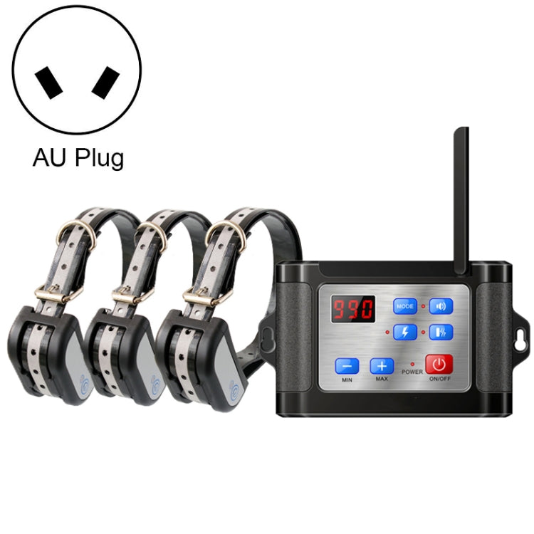 Outdoor Wireless Electronic Pet Fence Night Reflective Collar, Specification: One for Three