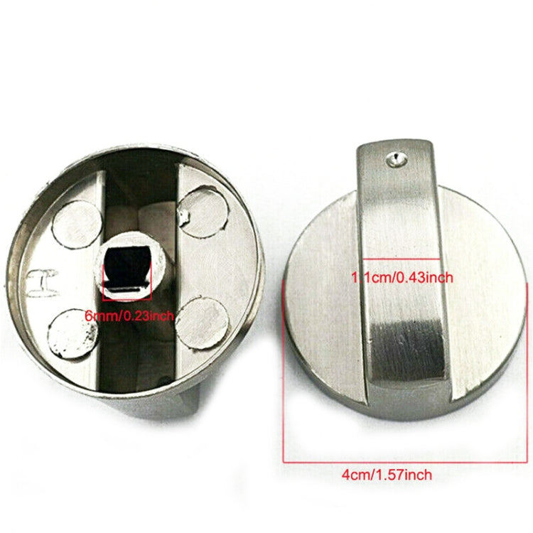 2pcs 6mm Cooker Hob Knobs Gas Stove Knobs Control Switch