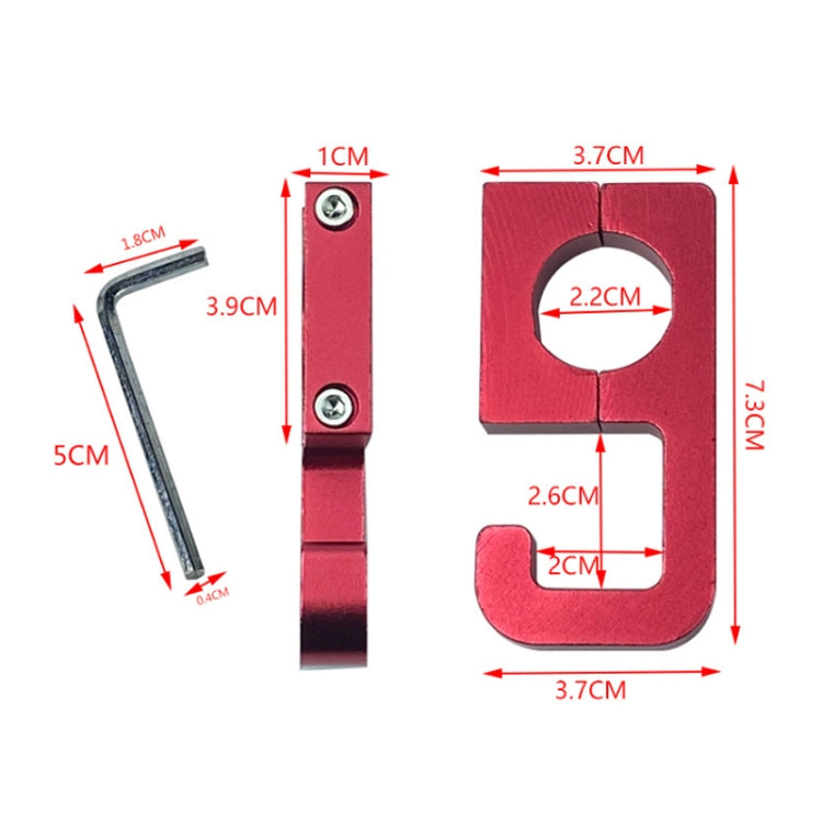 2pcs Motorcycle Type 69 Aluminum Alloy Multifunctional Helmet Hook