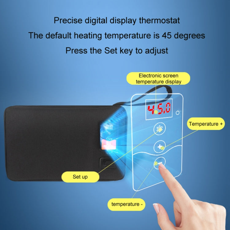 USB Portable Smart Adjustable Constant Temperature Baby Wipes Heating Bag(Black)