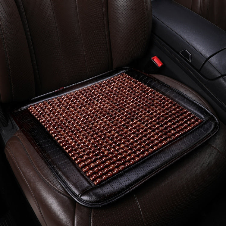 Car Maple Wood Beads Cushion Summer Massage Office Cold Cushion, Style: Small Square Pad