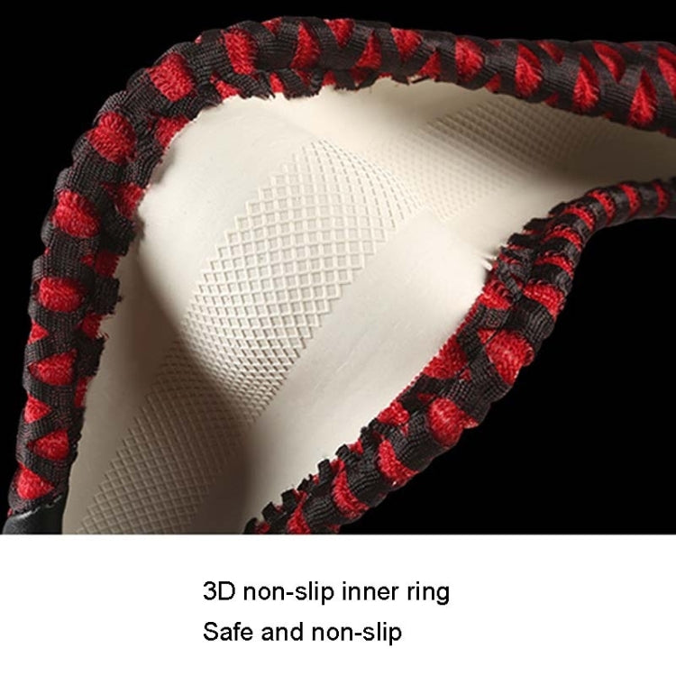 Car Universal Honeycomb Fabric D Type Steering Wheel Cover, Size: 38cm