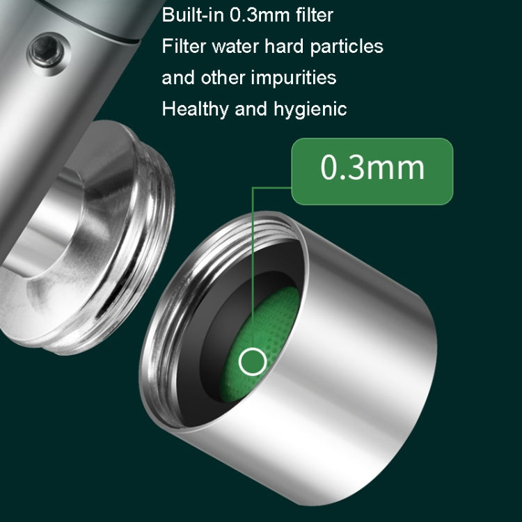 Faucet Universal Extender 1440 Degree Mechanical Arm Booster Head, Style: Alloy Double Gear