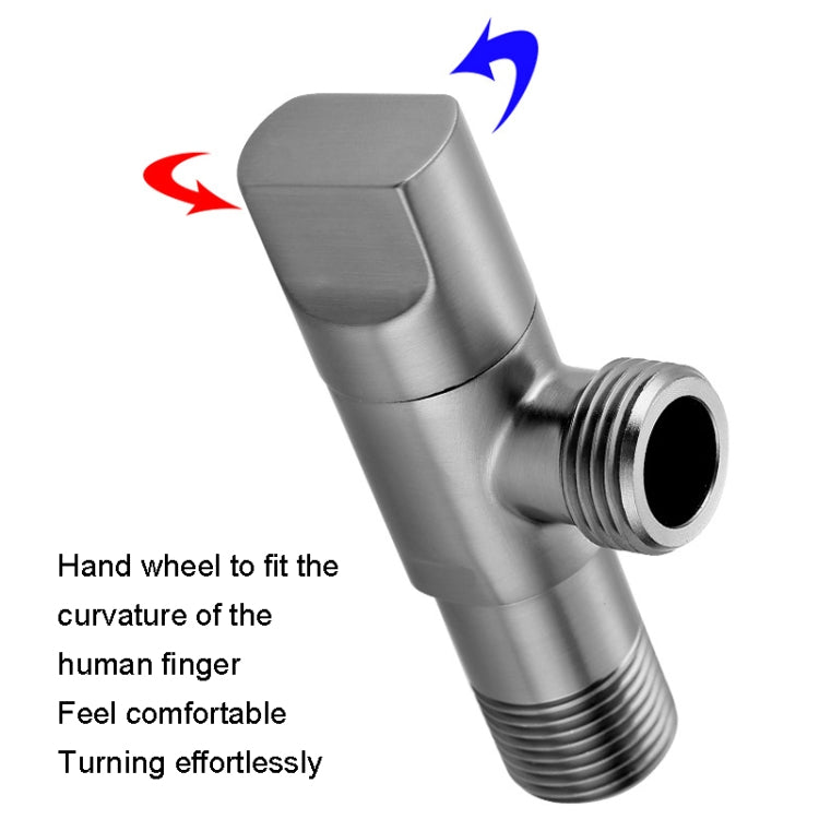 Full Copper Thickened Universal Corner Valve Washing Machine Water Stop Valve, Color: Gray