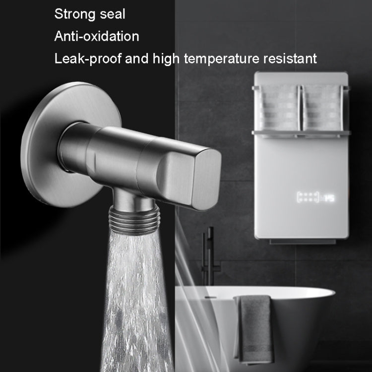 Full Copper Thickened Universal Corner Valve Washing Machine Water Stop Valve, Color: Gray